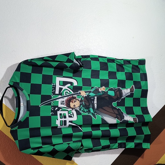 Unisex 3D Print Demon Slayer Tanjiro Kamado T-shirts Crew Neck. - Picture 8 of 10